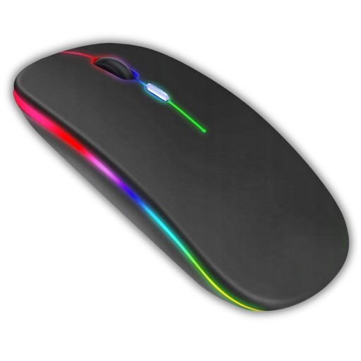 SUPERCICHA MYSZKA BEZPRZEWODOWA MYSZ GAMINGOWA DO KOMPUTERA USB LED BT