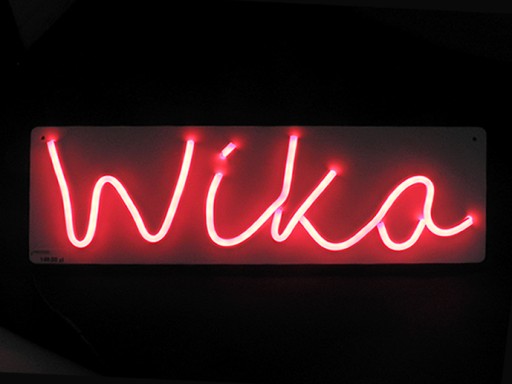 NWIKA NEON LED NAPIS WIKA REKLAMA ŚWIDNIK