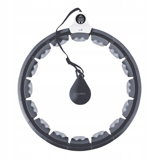 Hula hop z wypustkami HMS 45 cm czarny