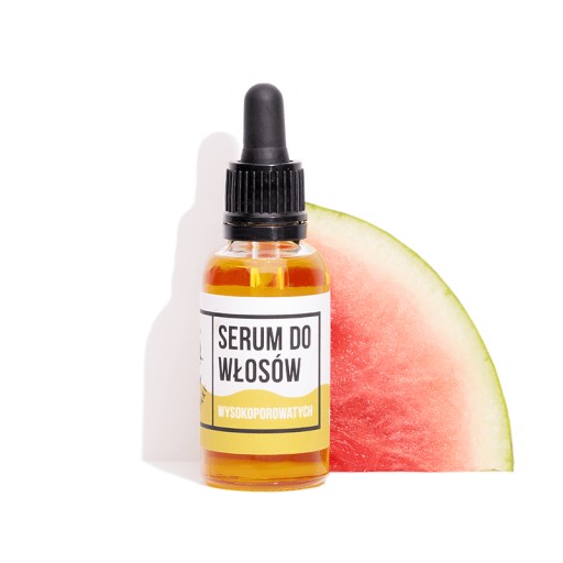 Naturalne serum do włosów wysokoporowatych, Cztery Szpaki, wegański, cf