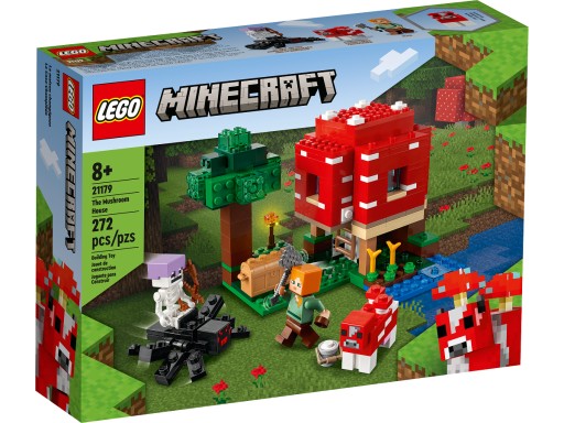LEGO Minecraft 21179 DOM w Grzybie Muchomor 8+