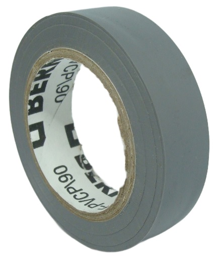 BERNER TAŚMA IZOLACYJNA PCV SZARA 15MM x 10M