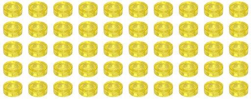 Lego 98138 Tile Round 1x1 Trans Yellow 50szt. Nowe