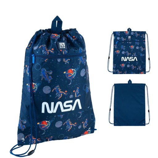 WOREK NA BUTY SZKOLNY DLA CHŁOPCA WIELOKOLOROWY NASA KITE