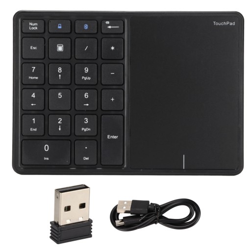 wireless numeric keypad 2.4g 22 keys touch screen lightweight portable type