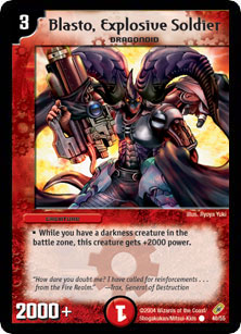*DM-04 DUEL MASTERS - BLASTO, EXPLOSIVE SOLDIER !!