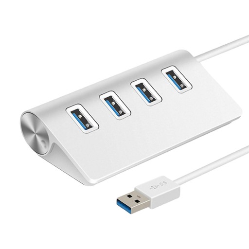 USB 3.0 Hub 4 Port USB Extender 5Gbps High Speed for Keyboard Headset PC