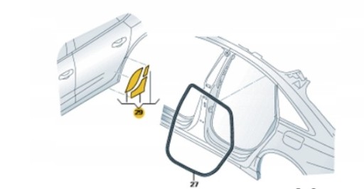 FOLIA ZABEZPIECZAJĄCA DRZWI TYLNE AUDI A6 C8 4K0831447 4K0831448