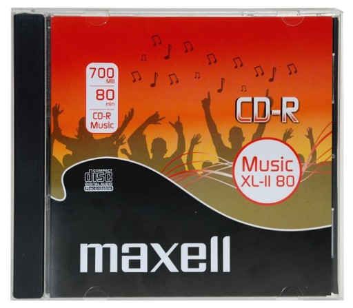 MAXELL CD-R 700MB MUSIC AUDIO XL-II 80 MIN JEWEL C