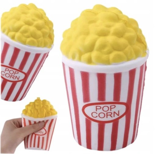 DUŻY SQUISHY POPCORN ZABAWKI ANTYSTRESOWE 12CM