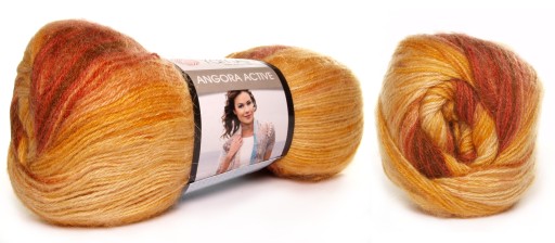 WŁÓCZKA YARNART ANGORA ACTIVE NR 844 WIELOKOLOR