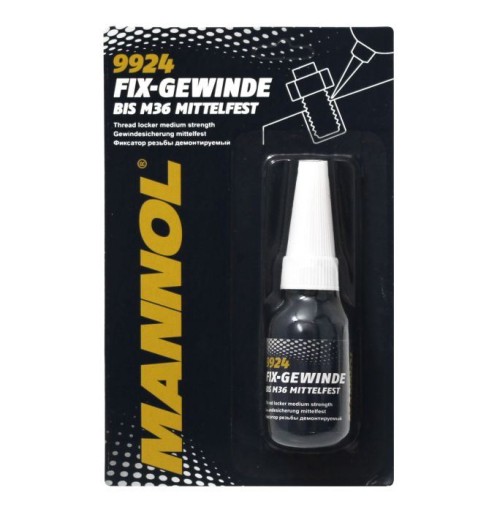 MANNOL 9924 KLEJ DO GWINTÓW ŚREDNI 10ml