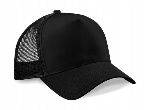 CZAPKA Z SIATKĄ I DASZKIEM TRUCKER TIRÓWKA CZARNA