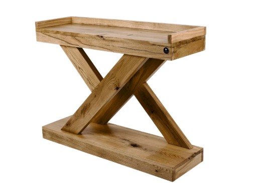 KONSOLA Dębowa Loft DREWNO LITE 90 cm SKD-262