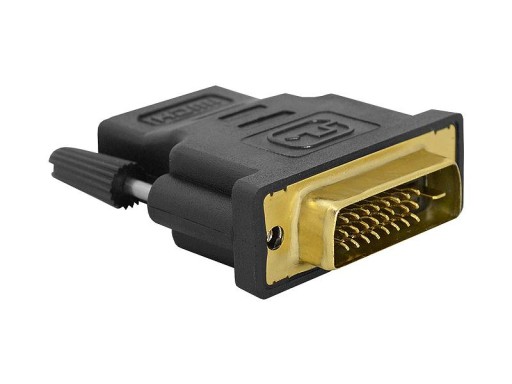 Przejście HDMI: wtyk DVI - gniazdo HDMI 19 Pin