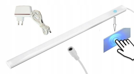 OSWIETLENIE LED PODSZAFKOWE LISTWA 1,2M DOTYK SLIM