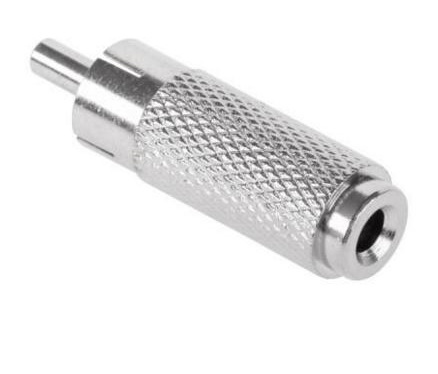 Adapter gniazdo JACK 3,5 mono/ wtyk RCA cincz(3048