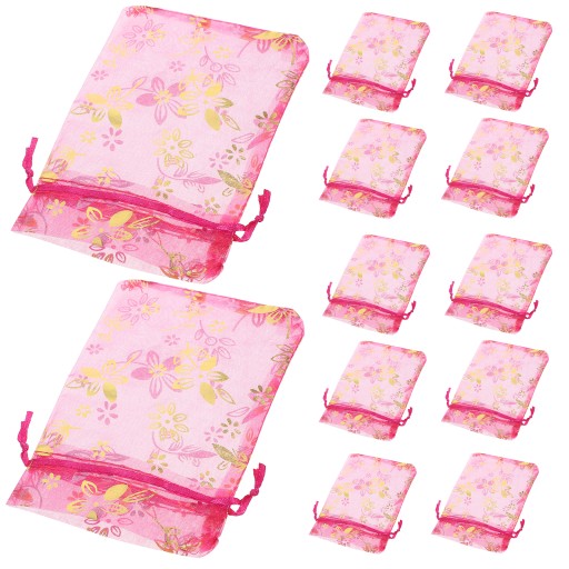 50PCS DECORATIVE MESH BAGS SMALL GIFT CANDY BAGS
