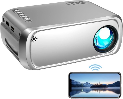 Projektor LED iTJQ VF270 srebrny Mini Przenośny OUTLET