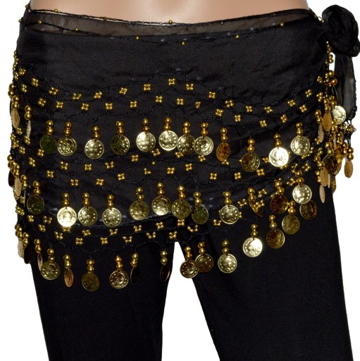 CHUSTA taniec brzucha BELLY DANCE tribal cygańska orient monetki Bollywood