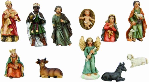 Śliczne Figurki do Szopki 11-części/ do 5,0cm wys.