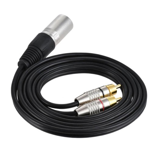 Podwójne złącze kabla audio RCA męskie na XLR męskie 5M