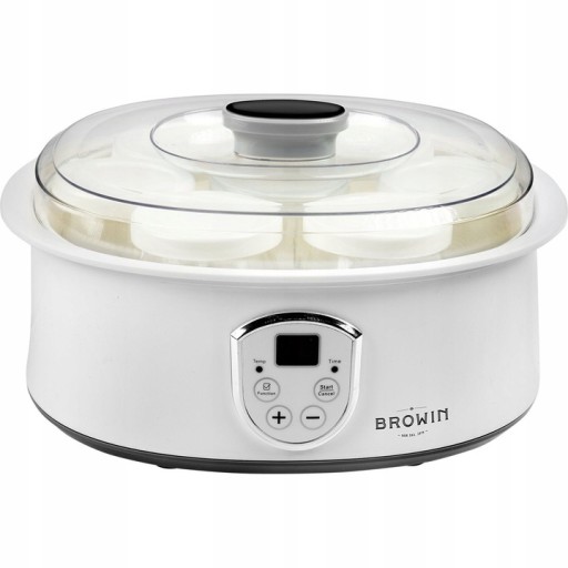 JOGURTOWNICA TERMOSTAT + SŁOIKI 20W 801015 BROWIN