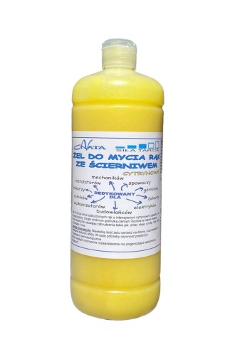 Pasta BHP w żelu do mycia SILNIE zabrudzonych rąk 1000ml