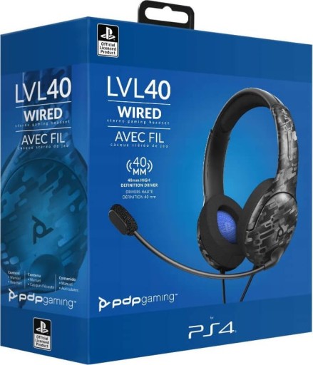 Headset PDP LVL40 PS4 czarny