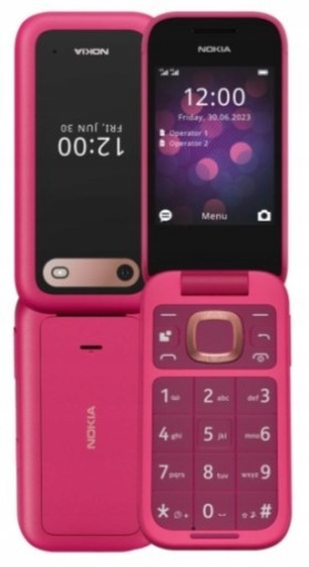 Nokia 2660 LTE Telefon z klapką Aparat SOS Radio MP3 + stacja ładująca