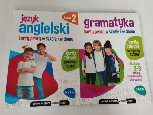 KARTY PRACY x2 J. Angielski kl. 2 + Gramatyka 2-3