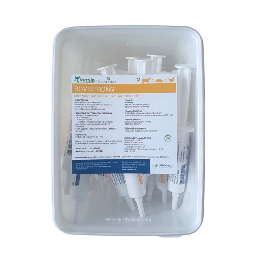 ODPORNOŚĆ WZMOCNIENIE CIELĄT witaminy energia BOVISTRONG 25x15ml