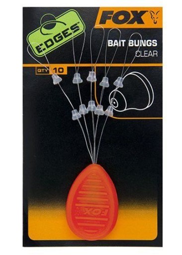 Stopery Fox Edges Bait Bungs Clear (10szt.)