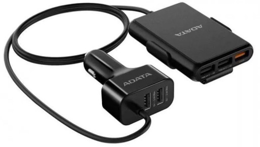 ŁADOWARKA SAMOCHODOWA ADATA QC 3.0 5xUSB +2X KABLE