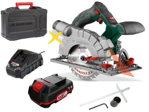 Pilarka PIŁA TARCZOWA ręczna 20v LASER ład 2ah aku