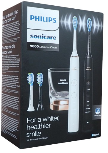 2x Szczoteczka Soniczna Sonicare DiamondClean Philips HX9914/61 +4 Końcówki