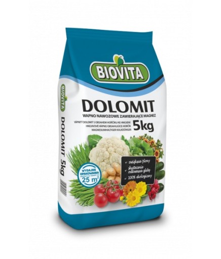 DOLOMIT 5KG WAPNO NAWOZOWE Z MAGNEZEM NA TRAWNIK