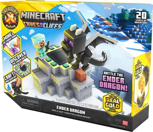 FIGURKI TREASURE X MINECRAFT CLIFFS DRAGON ZESTAW