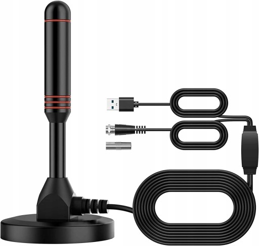 Samochodowa Antena TV DVB-T DVB-T2 MAGNES USB