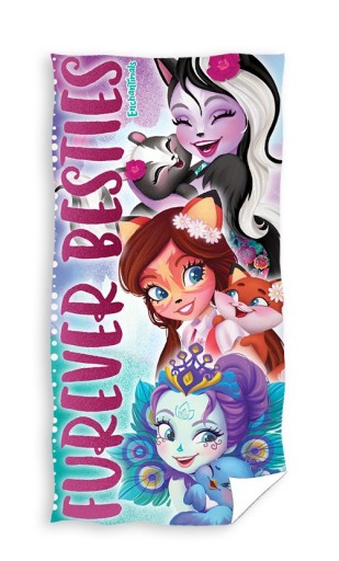 RĘCZNIK KĄPIELOWY PLAŻOWY ENCHANTIMALS 70x140