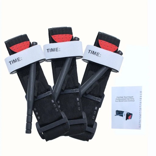 First Aid Kit Tourniquet Survival Tactical Combat Application Red Tip