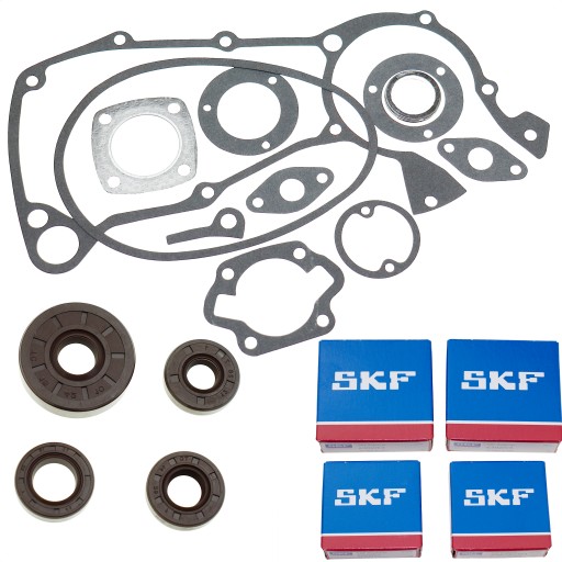 SIMSON SR1 SR2 KR50 Łożyska Silnika SKF Markowe zimeringi Uszczelki