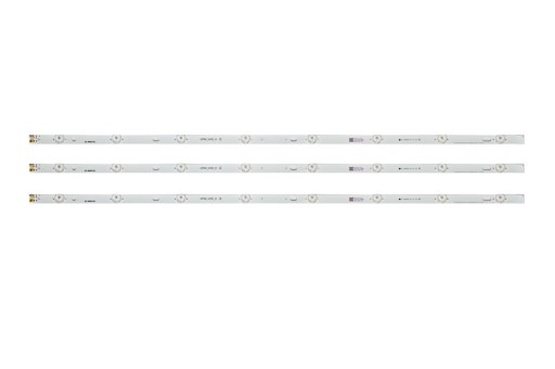 LISTWY LED TV LG 43UF6407 3X8LED KOMPLET ALUMINIUM