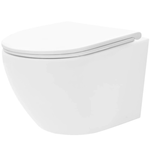 REA CARLO MINI TORNADO WIROWA FLAT miska wisząca 49x36cm +deska w/o C8770