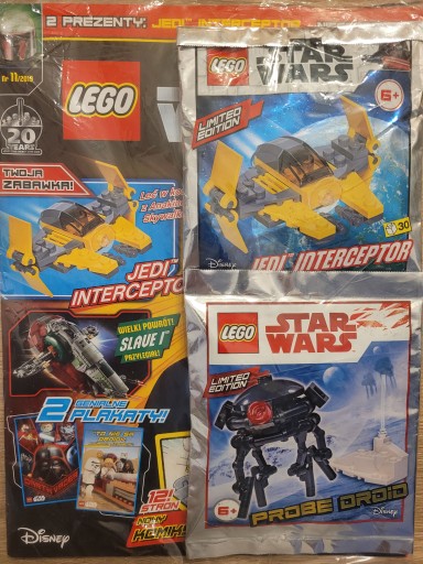 Lego star wars Probe Droid + Jedi Interceptor