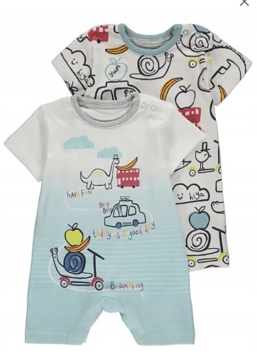 george_62 - 68_ 2 pack _bawełniany ramper_romper