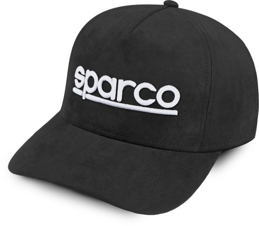Czapka z daszkiem Sparco zamszowa czarna