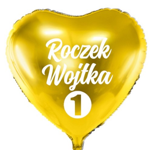 Balon personalizowany ROCZEK + Imię 1 urodziny