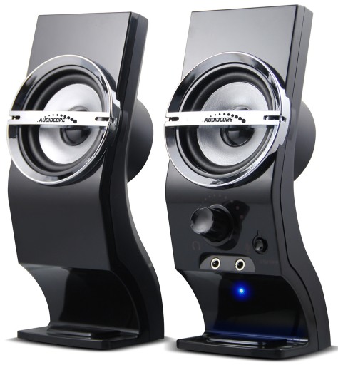 GŁOŚNIKI KOMPUTEROWE 2.0 USB AUDIOCORE AC805 do KOMPUTERA LAPTOPA