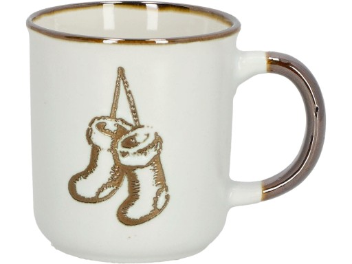 ŚWIĄTECZNY Porcelanowy kubek 400 ml - SKARPETY
